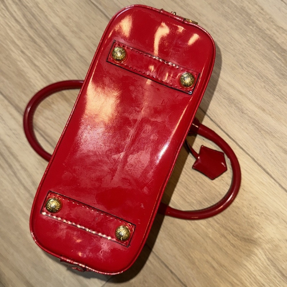 Louis Vuitton X Supreme Collab Logo Coquelicot Epi Red Leather Alma BB Bag - Picture 15 of 17